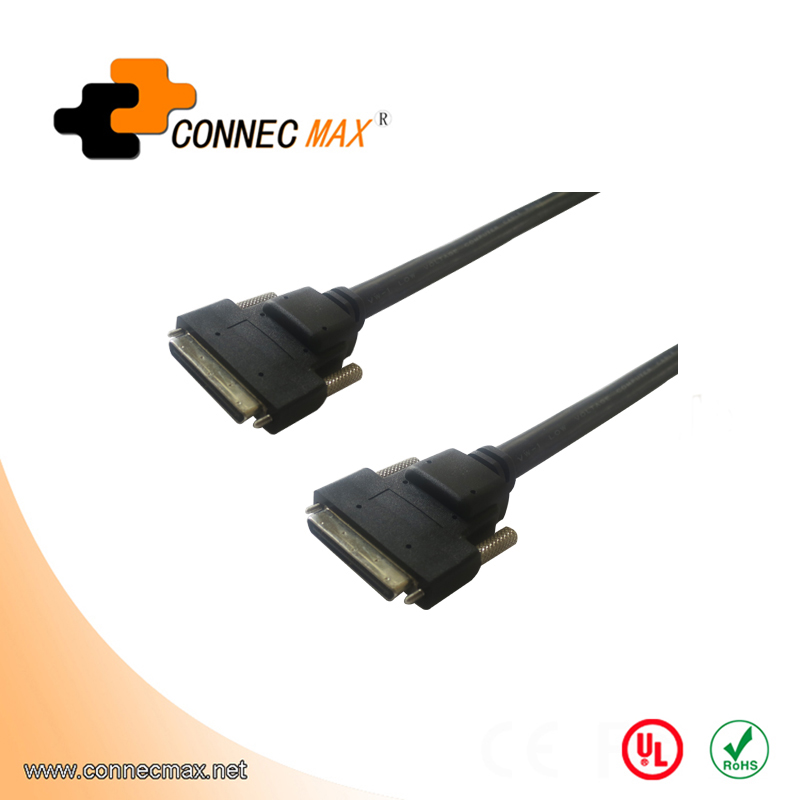 VHDCI 68Pin M/M cable with Screw, Molding Type