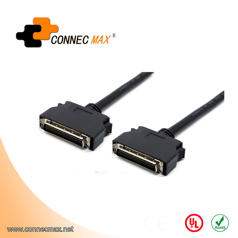 HP-CN 50 pin M/M cable with Clip, Molding type