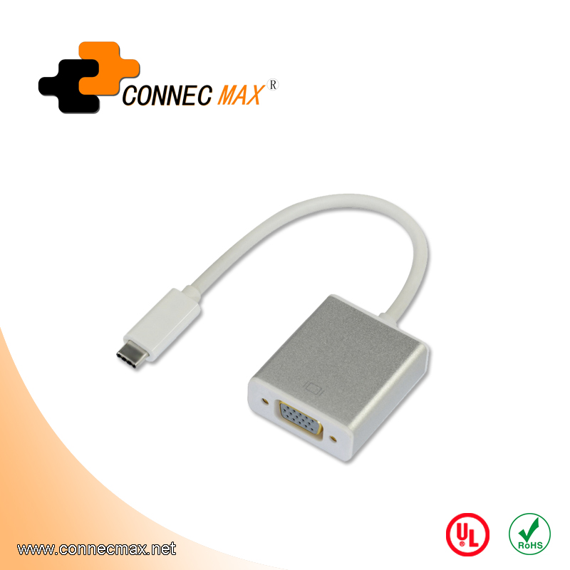 USB 3.1 type C to VGA male to female converter