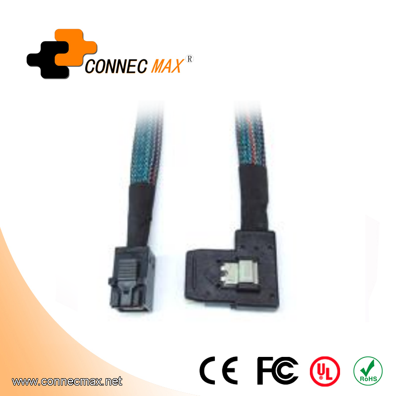 MINISAS (SFF8643) TO MINISAS 36PIN(SFF8087)  Right turn90